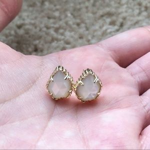 Kendra Scott | Tessa Gold Stud Earrings in White